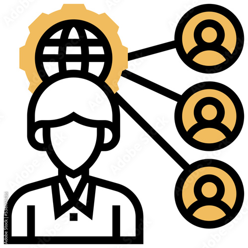 Outsourcing icon