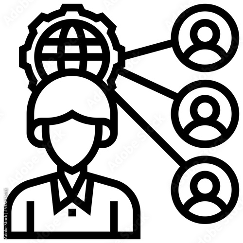 Outsourcing icon