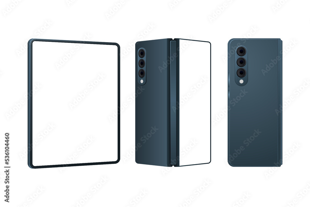 MOCKUP SMARTPHONE FOLD GREEN TRANSPARANT MOCKUP SMARTPHONE FOLD GREEN TRANSPARANT