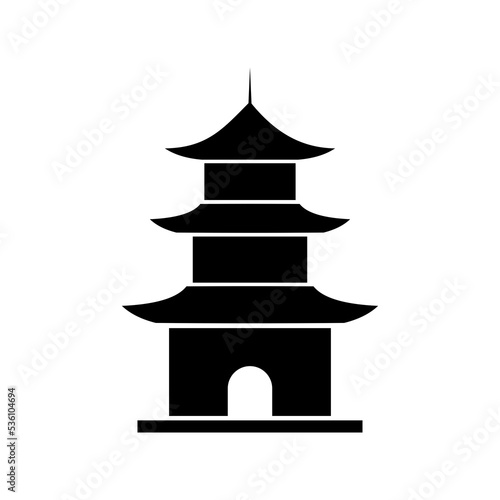pagoda vector icon