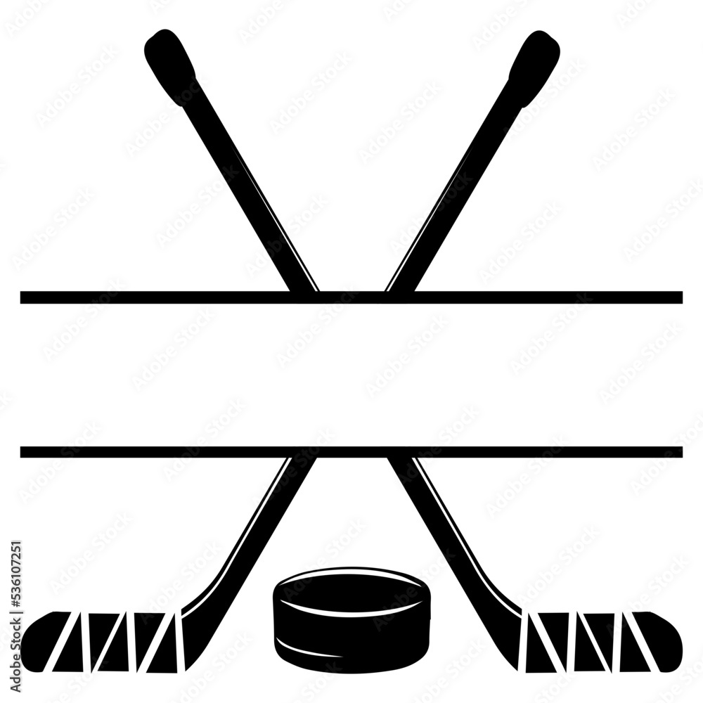 hockey split name frame svg png, hockey svg bundle, hockey player svg