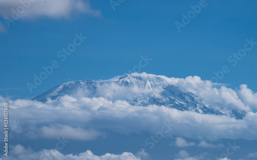 Mount Kilimanjaro, The roof of Africa during the winter season (ID: 536107860)
