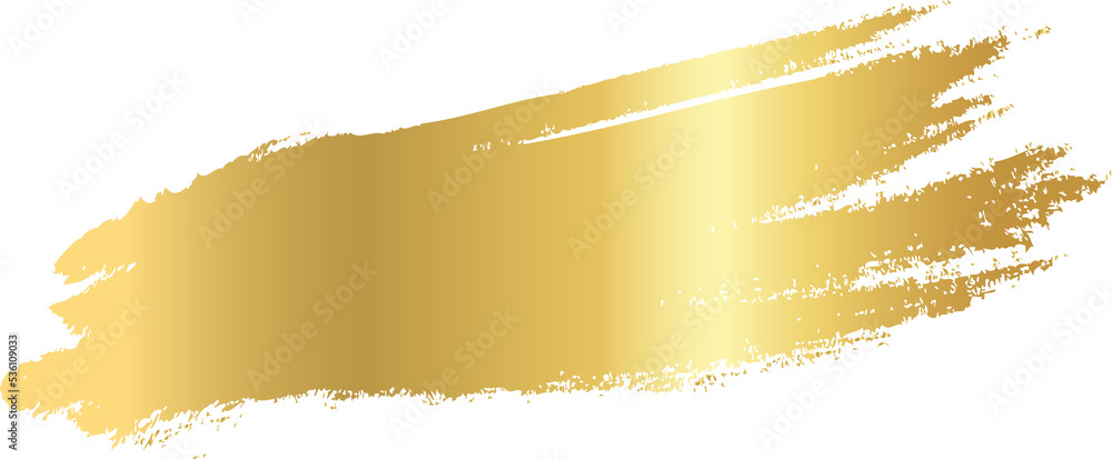 Obraz premium gold brush marks, gold stain, golden brush stroke, hand drawn