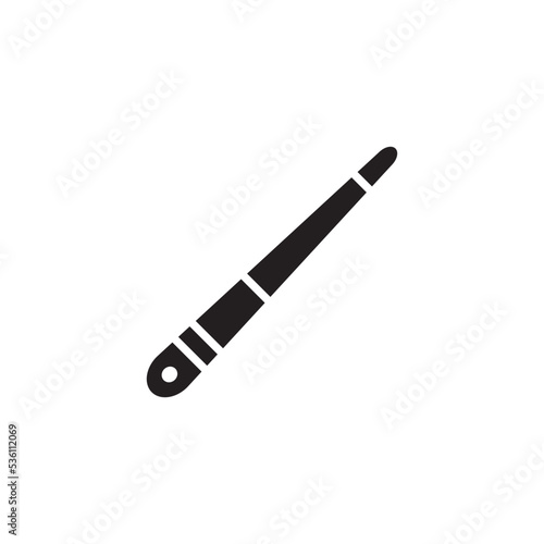 Biliard Cue Icon Vector Illustration Flat Design Trendy