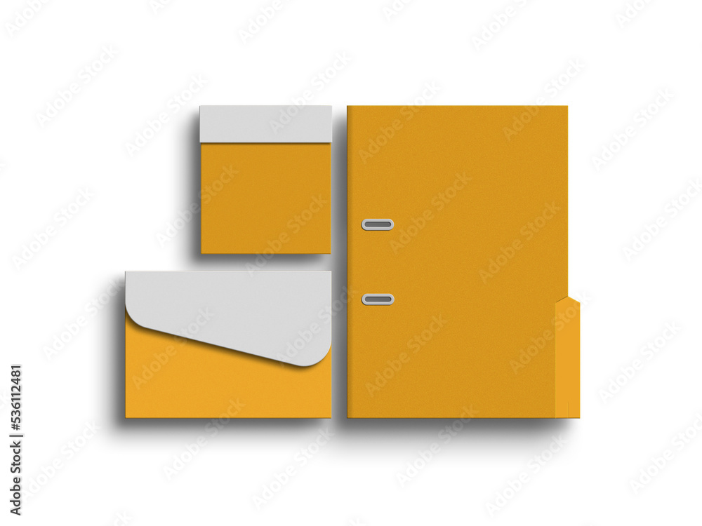 A4 folder with envelope mockup A4 folder with envelope mockup