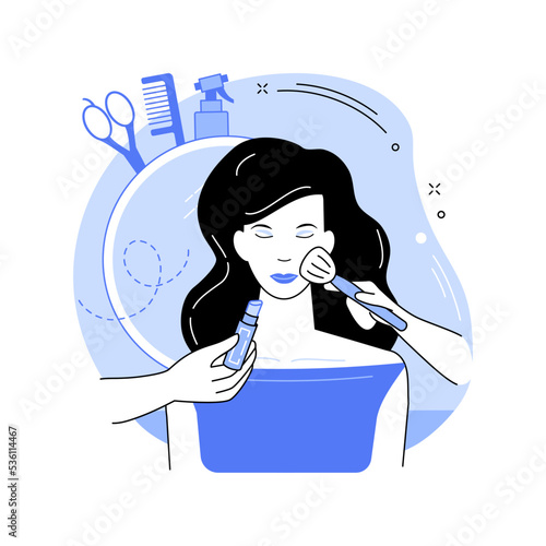 Event makeup isolated cartoon vector illustrations.