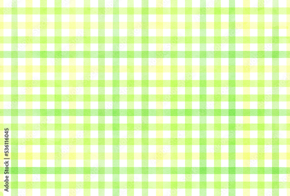背景素材_チェック柄_黄緑 背景素材_チェック柄_黄緑