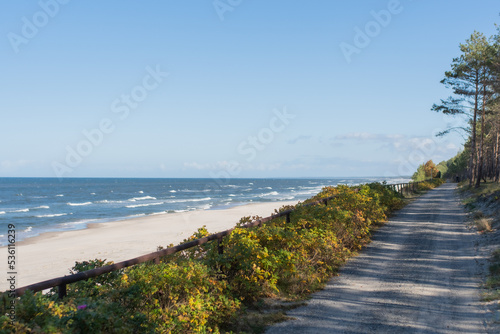 Ścieżka rowerowa nad morzem Mierzeja Wiślana