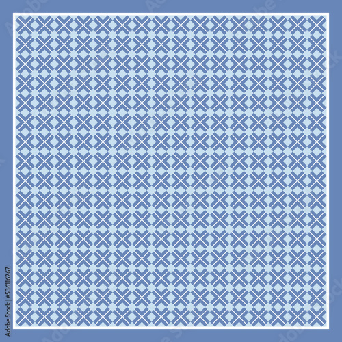 blue scarf ornament pattern design