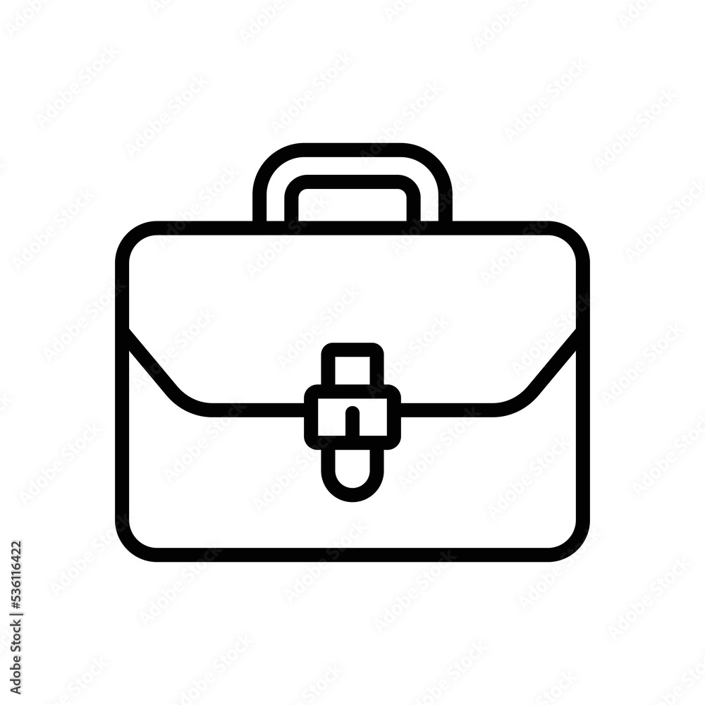 briefcase icon vector design template in white background briefcase icon vector design template in white background