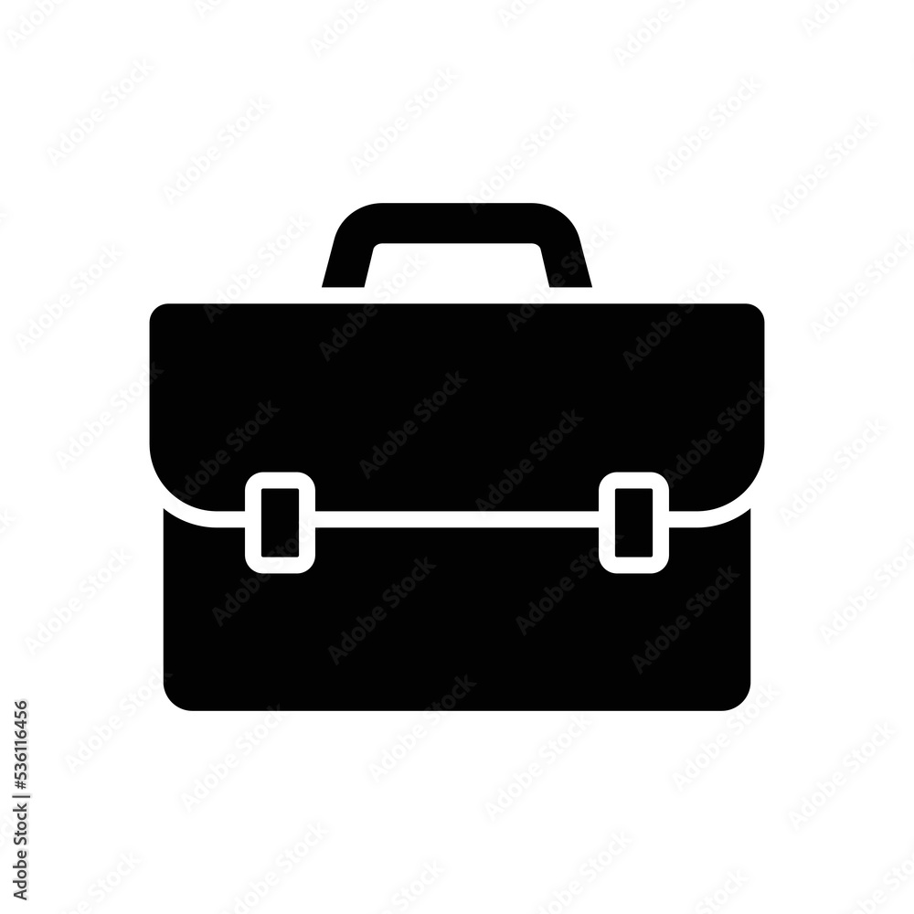 briefcase icon vector design template in white background briefcase icon vector design template in white background