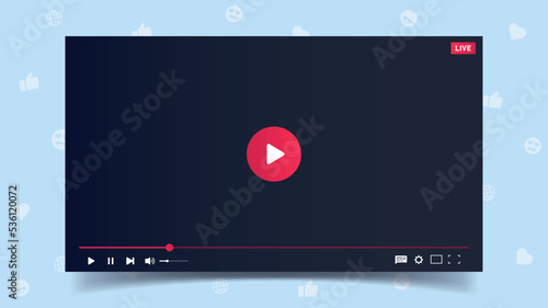 Live broadcast window