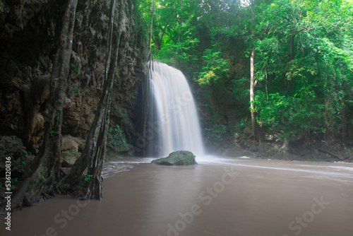 Erawan Waterfall, Erawan National Park in Kanchanaburi, Thailand