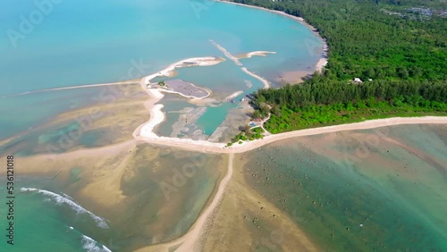 Aerial view of Pakarang Cape in Khao Lak, Thailand photo