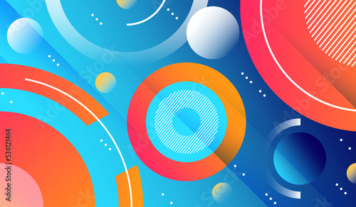 Gradient abstract colorful shapes background