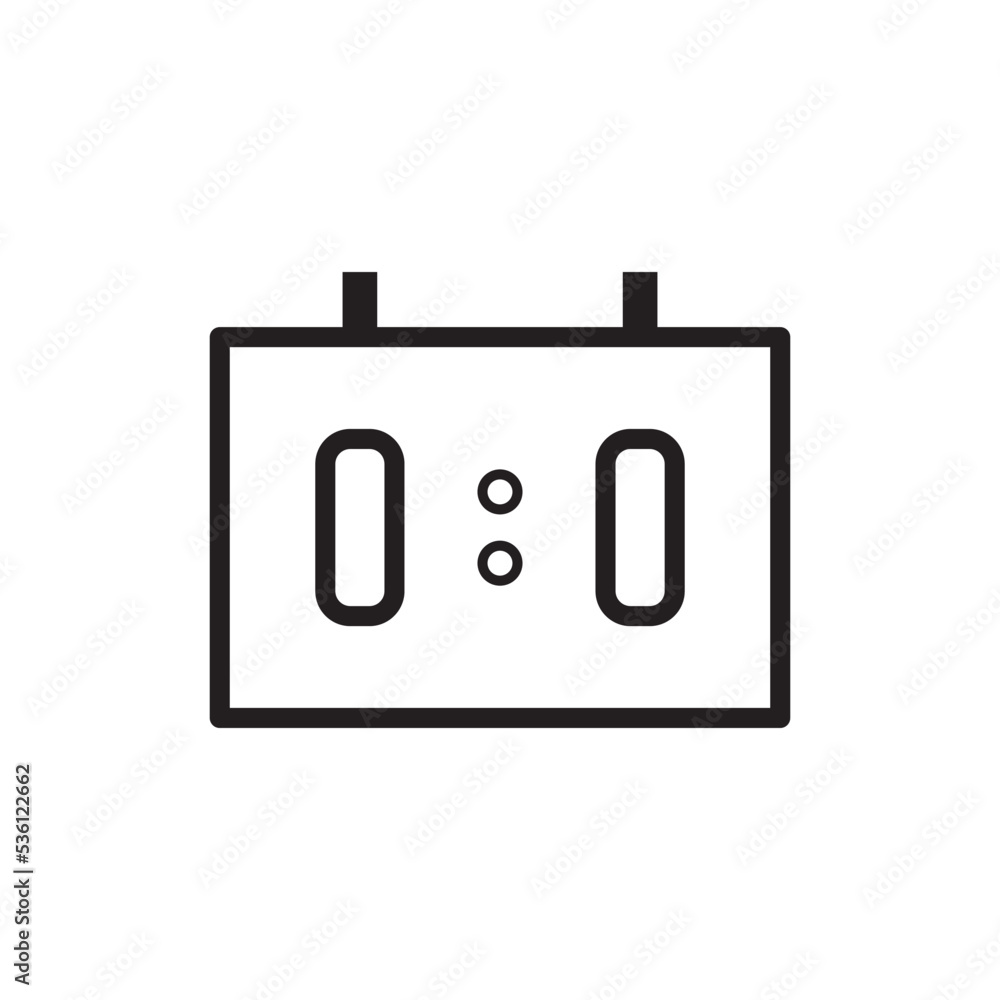 Score Board Icon Vector Illustration Flat Design Score Board Icon Vector Illustration Flat Design