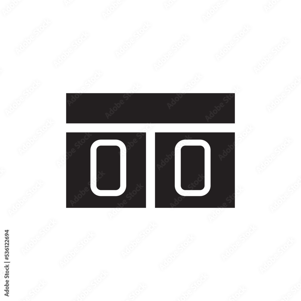 Score Board Icon Vector Illustration Flat Design Score Board Icon Vector Illustration Flat Design