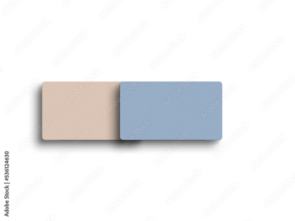 Minimal blue business card mockup Minimal blue business card mockup