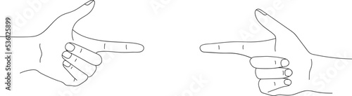Holding Hand Line Drawing Both