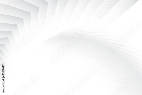 Abstract white and gray color, modern design stripes background with geometric shape. Vector illustration. 