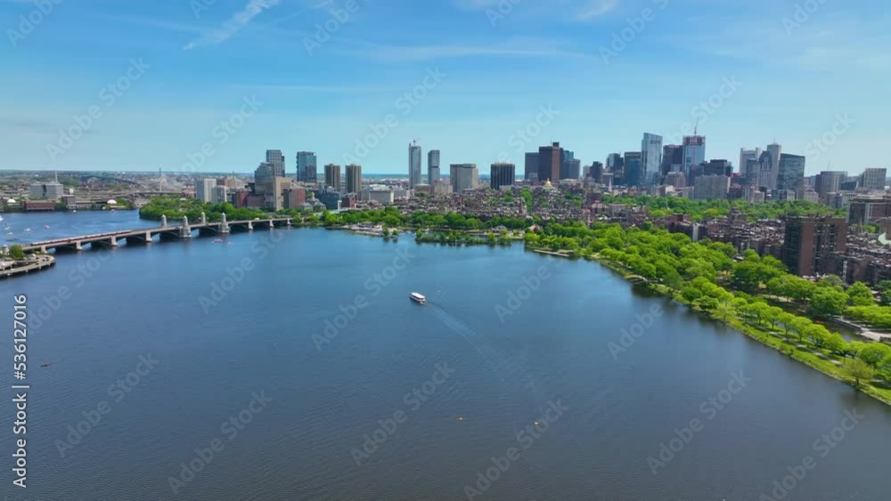 Time Lapse video of Boston Back Bay skyline including John Hancock Tower, Prudential Tower, and One Dalton Street and Cambridge including MIT and Longfellow Bridge in Boston, Massachusetts MA, USA. Time Lapse video of Boston Back Bay skyline including John Hancock Tower, Prudential Tower, and One Dalton Street and Cambridge including MIT and Longfellow Bridge in Boston, Massachusetts MA, USA.