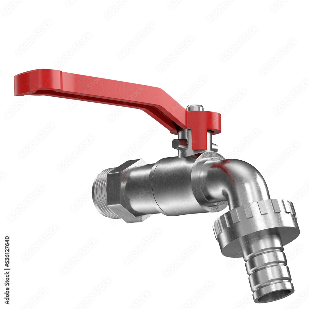 3d rendering illustration of an outdoor faucet 3d rendering illustration of an outdoor faucet