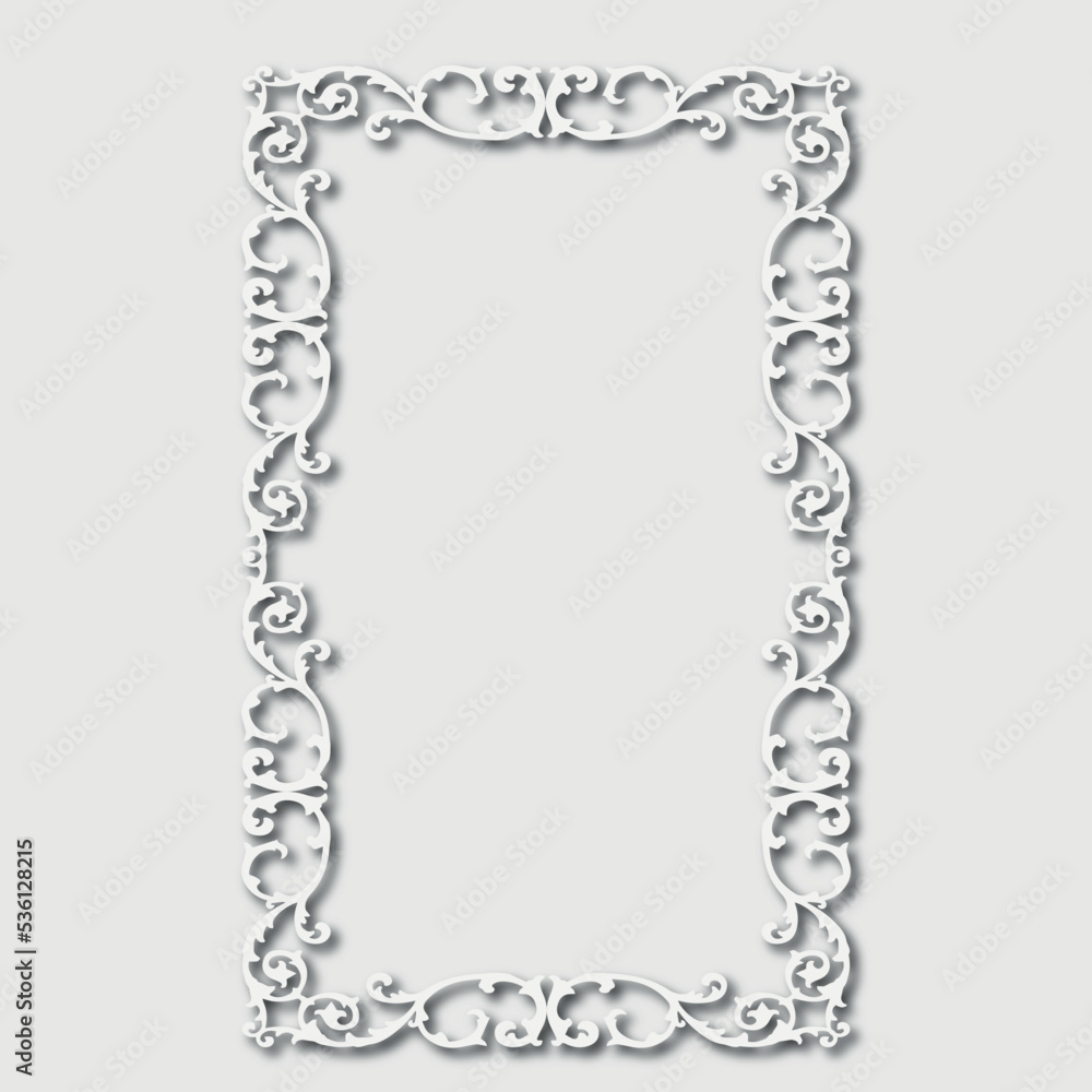 Frame, in the style of an ornament, Vector illustration eps 10, Art. Frame, in the style of an ornament, Vector illustration eps 10, Art.