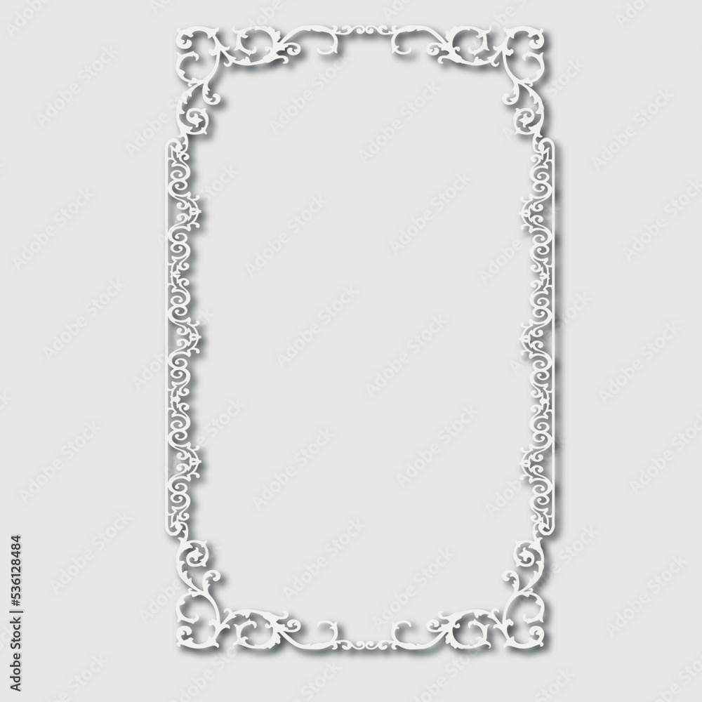Frame, in the style of an ornament, Vector illustration eps 10, Art. Frame, in the style of an ornament, Vector illustration eps 10, Art.