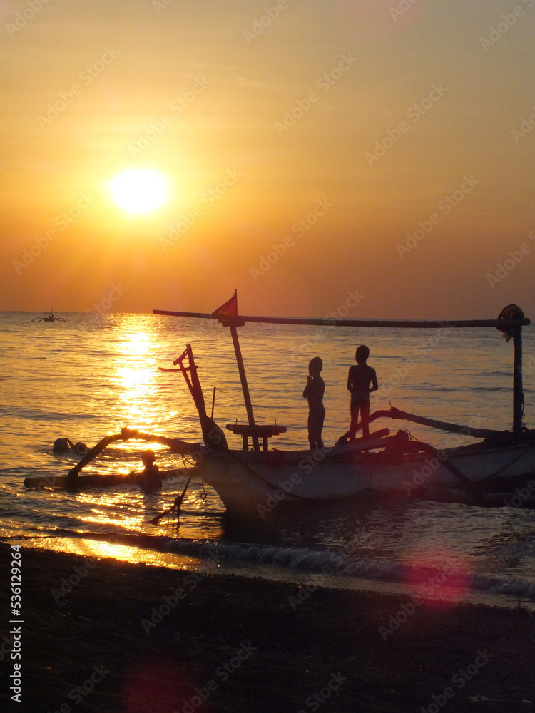 coucher de soleil, Bali
