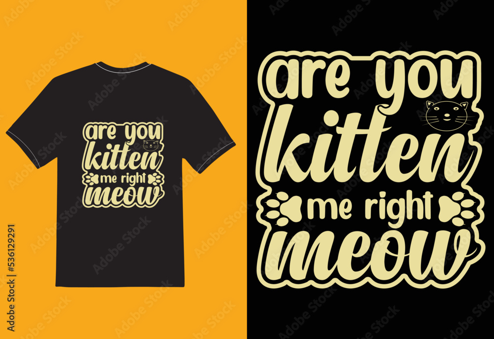 typography cats t shirt design typography cats t shirt design