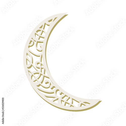 ornamental crescent moon