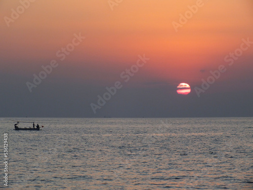 coucher de soleil, Bali, Indonésie