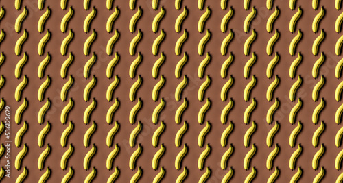 Banana pattern, can be used as a wallpaper texture 