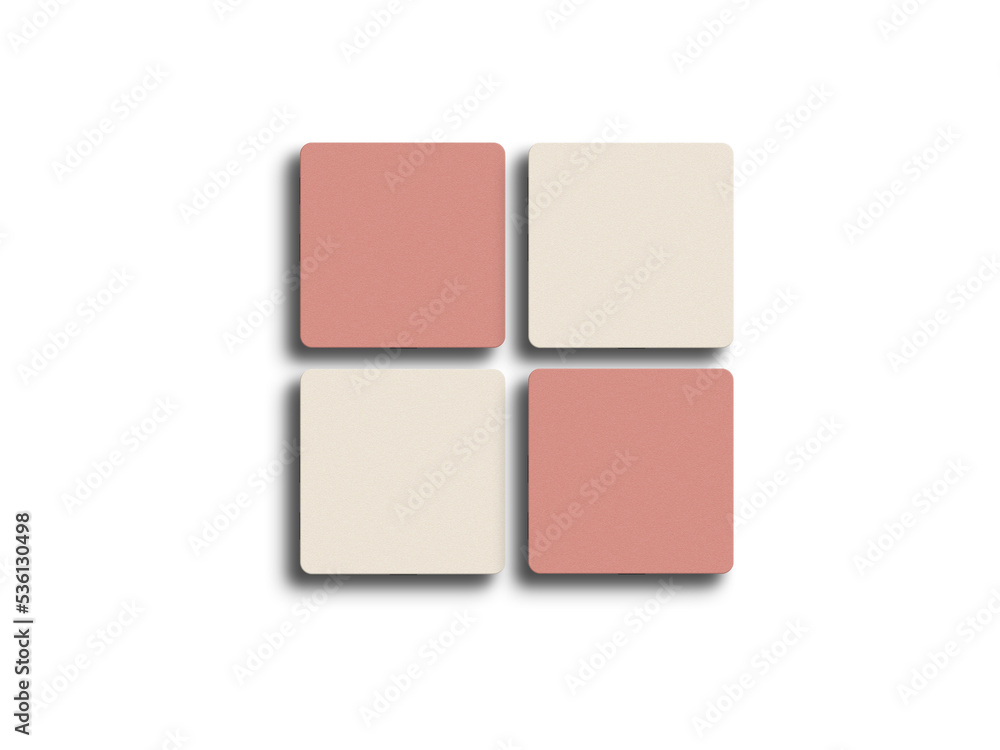 Minimal square business card mockup Minimal square business card mockup