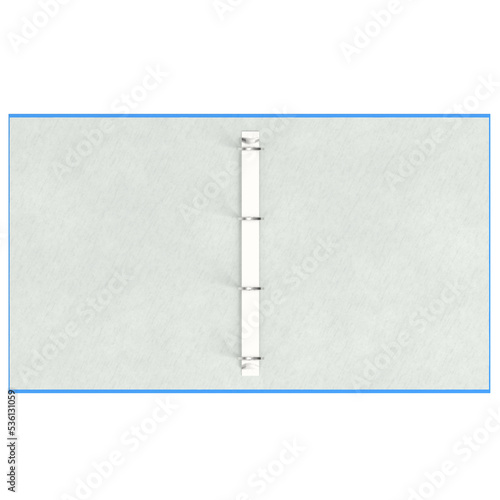 Wallpaper Mural 3d rendering illustration of an open ring binder Torontodigital.ca