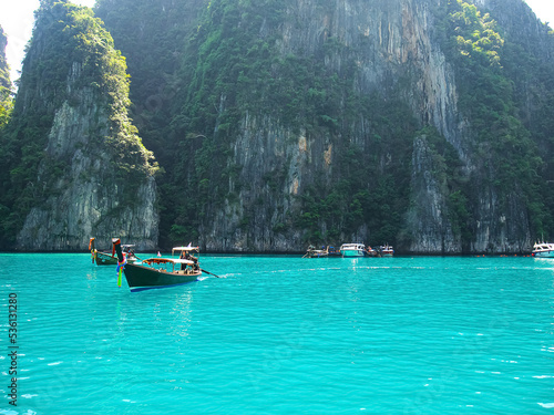 Beautiful scenery, Phi Leh Bay, Phi Phi, Krabi, Thailand