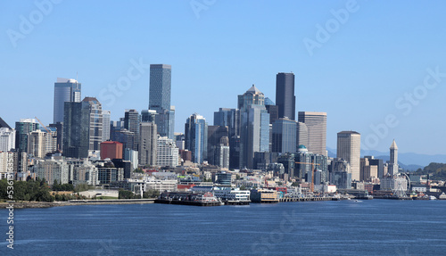 Seattle downtown seen from the ocean side