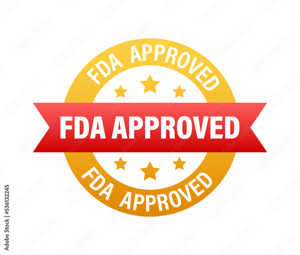 FDA approved grunge rubber stamp on white background. Vector illustration. FDA approved grunge rubber stamp on white background. Vector illustration.