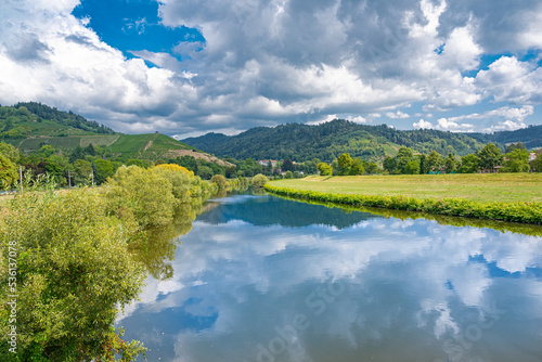 The river Kinzig near Gengenbach, Kinzig Valley, Ortenau. Baden Wuerttemberg, Germany, Europe photo