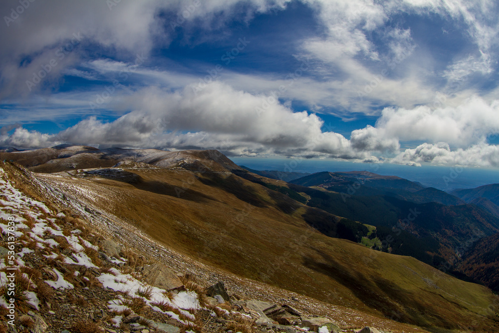 Transalpina in Romania in winter Transalpina in Romania in winter