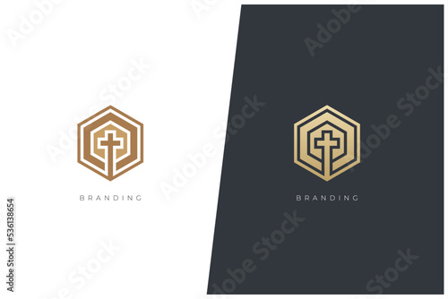 Spiritual Biblical Christianity Church Vector Logo  
