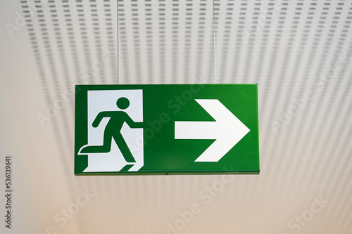 Photography sortie secours direction securité
