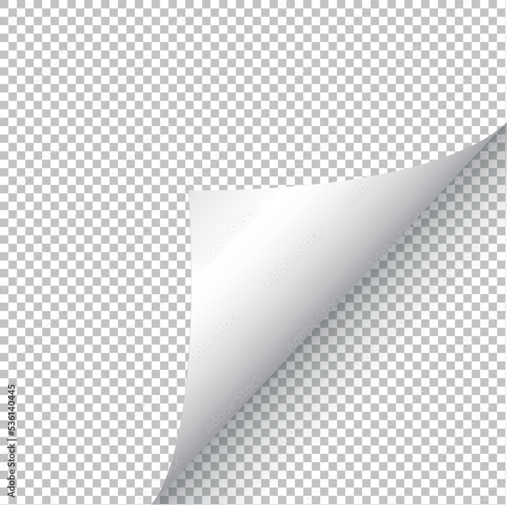 folded corner paper sheet - isolated design element folded corner paper sheet - isolated design element