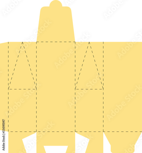 Muilk Carton with Flap Box Template