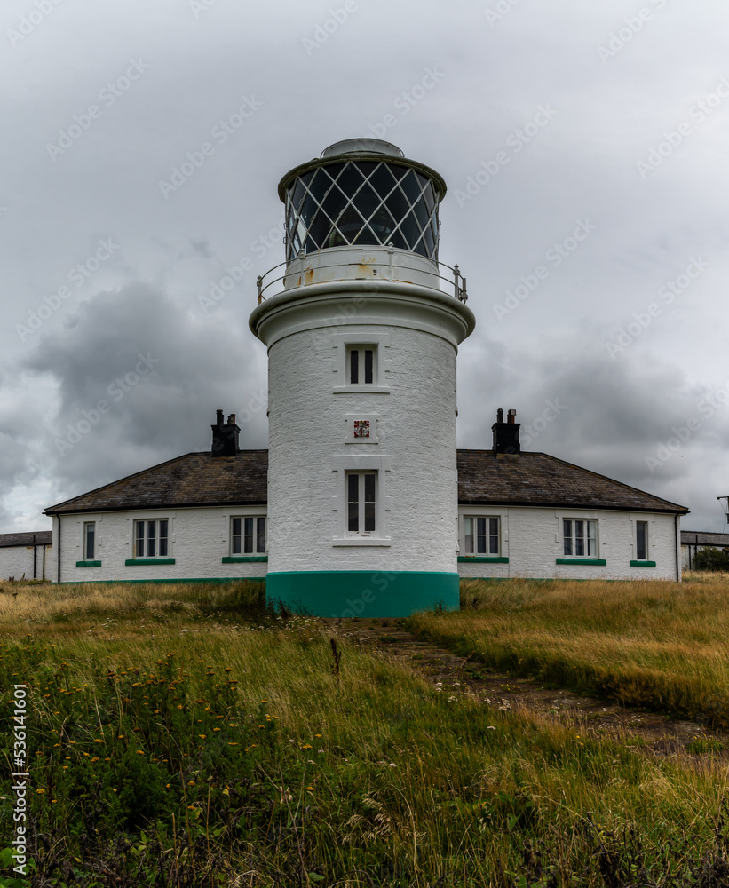 view of the St Bees Ligthouse in northern England