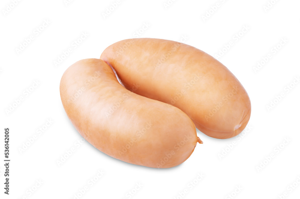 Sausage on a white isolated background Sausage on a white isolated background