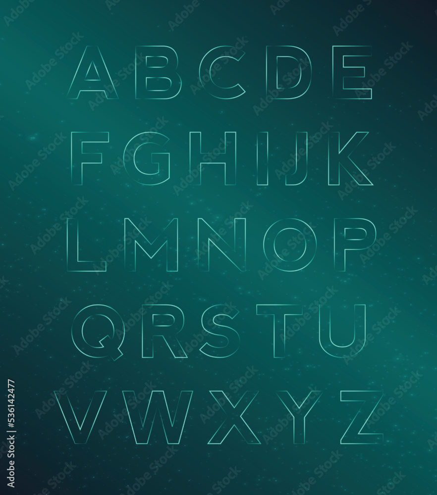 Obraz premium Red neon upper lower case character set with reddish austro background