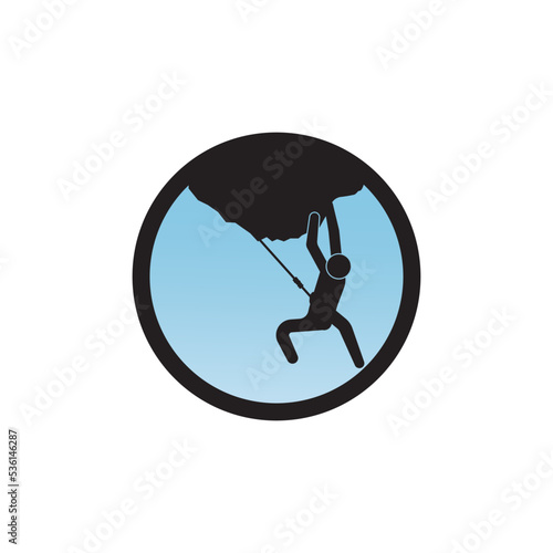 rock climbing icon