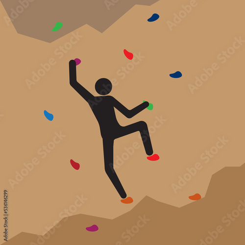 rock climbing icon