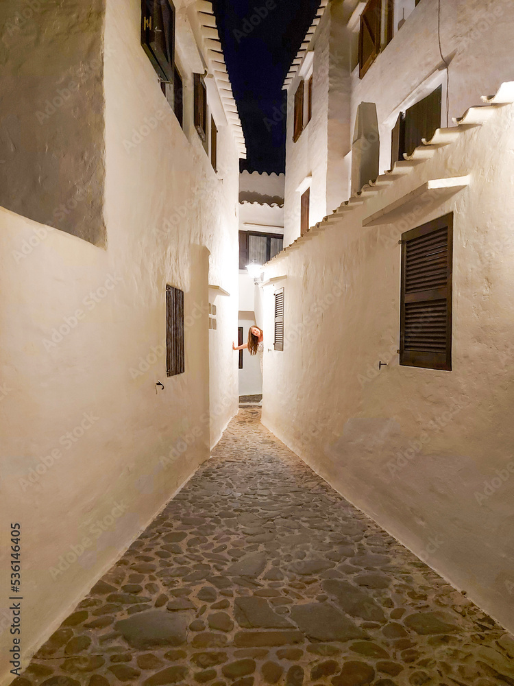 narrow street in the old city